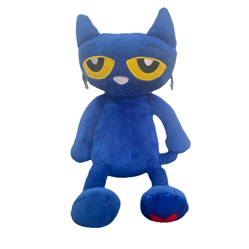 Kohl's Cares Pete The Cat Plush Toy Blue Stuffed Animal 14" Heart Paw
